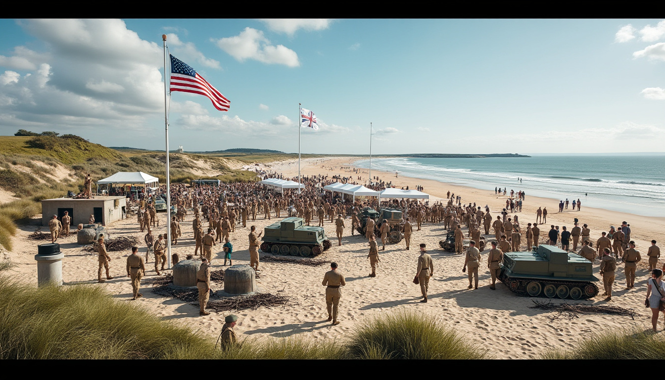 découvrez les sites historiques du débarquement en normandie et préparez-vous pour le festival exceptionnel de 2026 célébrant le d-day.