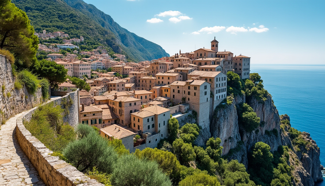 découvrez èze, charmant village perché sur la côte d'azur, ses panoramas à couper le souffle, ses ruelles médiévales et ses jardins exotiques à ne pas manquer.