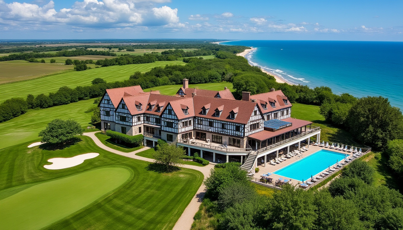 découvrez l'hôtel du golf à deauville, une adresse barrière 4 étoiles alliant élégance, confort et vue imprenable sur le parcours de golf, pour un séjour d'exception en normandie.