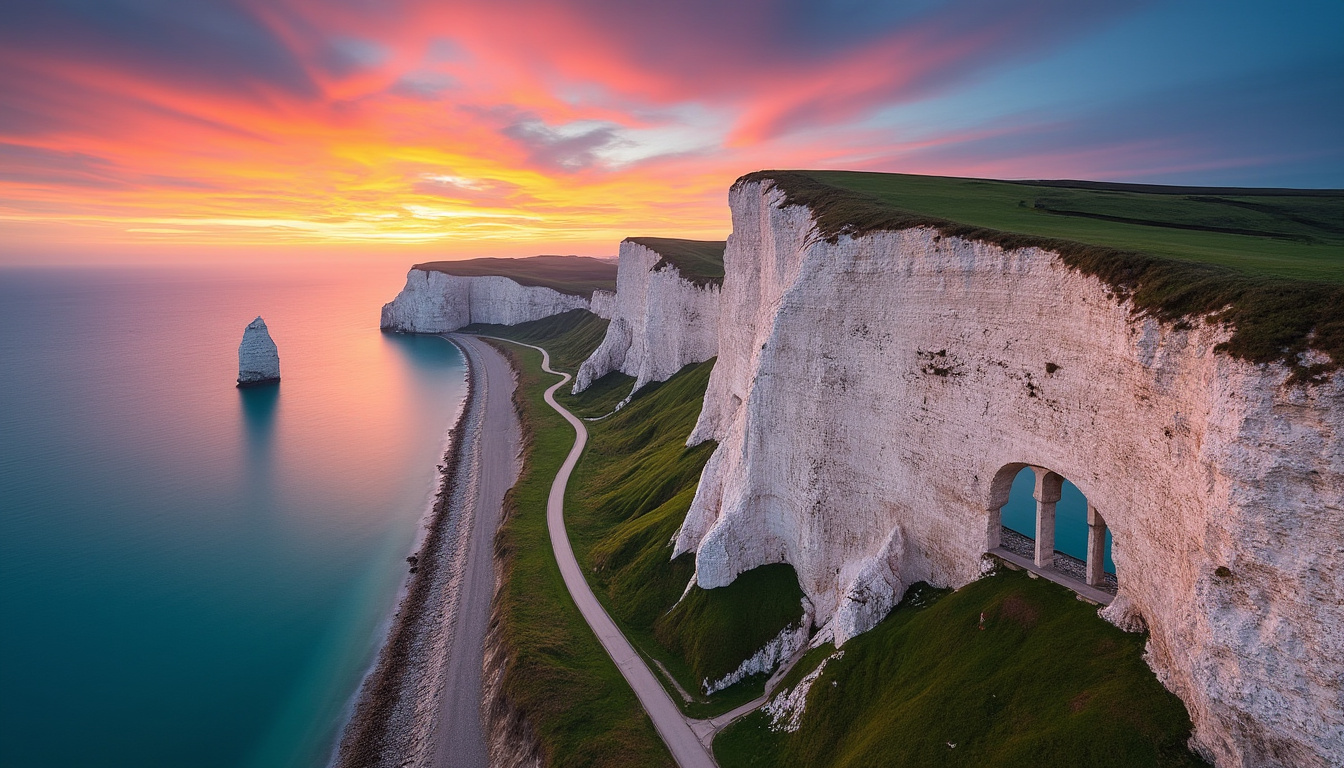 découvrez les magnifiques falaises de normandie, d'étretat aux vaches noires, un site naturel impressionnant alliant paysages côtiers spectaculaires et richesses géologiques.