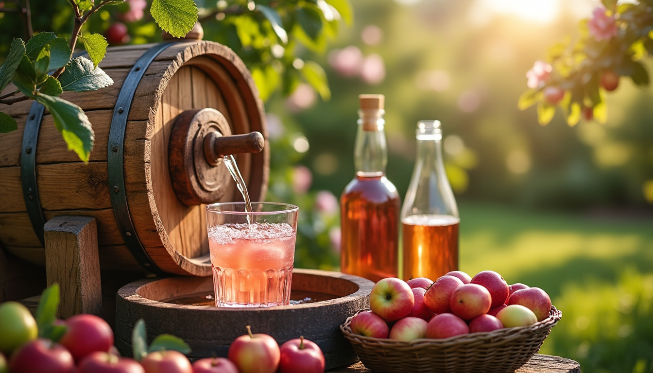 découvrez ce qu'est le cidre rosé, ses caractéristiques uniques et le processus de fabrication qui lui donne sa couleur et son goût délicat.